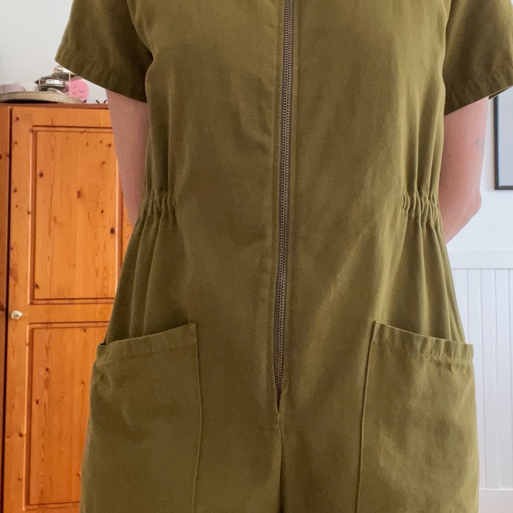 SOLD - Noble Utility Suit jumpsuit in “Moss Green” - Picture 5 of 10